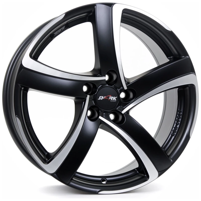Janta aliaj ALUTEC SHARK 8x18 5X114.3 ET45 RACING SCHWARZ FRONTPOLIERT