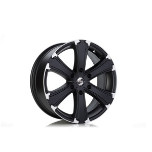 Janta aliaj Spath SP42/H 9X20 ET50 6X130 84,1 BLACK MATT SPECIAL LIP POLISHED