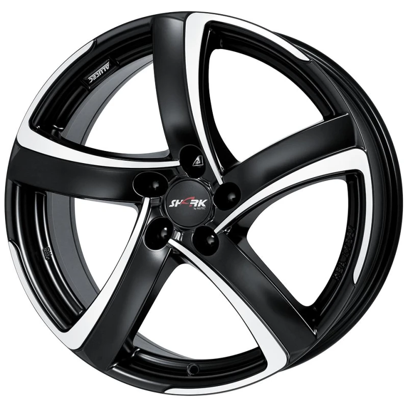 Janta aliaj ALUTEC SHARK 7.5x17 5X100 ET48 RACING SCHWARZ FRONTPOLIERT