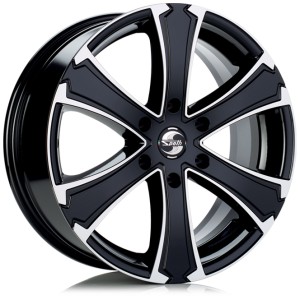 Janta aliaj Spath SP42/H 7X16 ET45 5X112 66,5 BLACK MATT SPECIAL LIP POLISHED