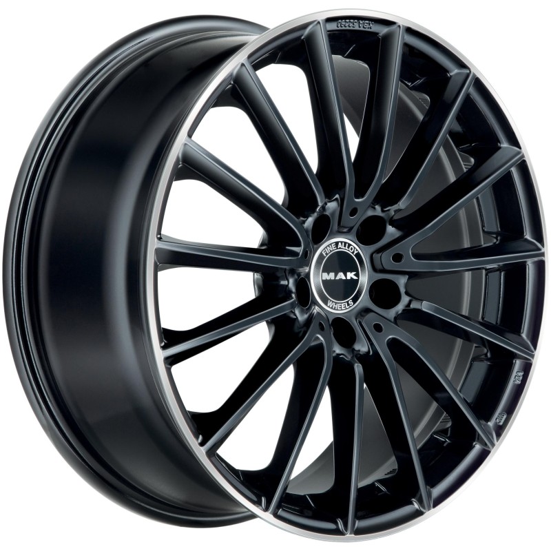 Janta aliaj MAK KOMET 9x18 5X112 ET50 GLOSS BLACK MIRROR RING