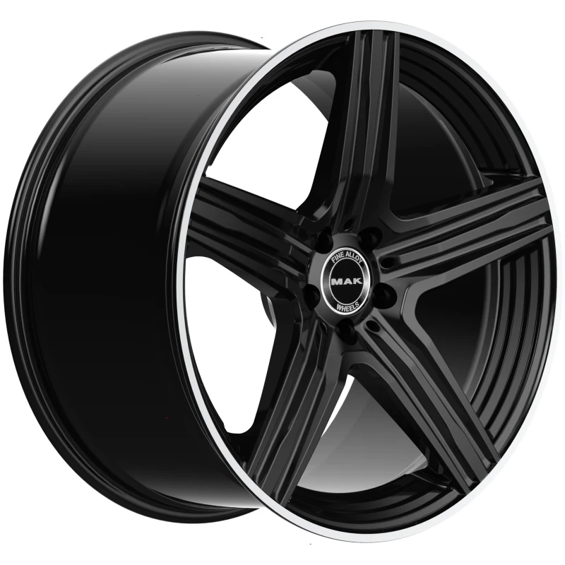 Janta aliaj MAK LEWIS-D 9.5x20 5X112 ET57 GLOSS BLACK MIRROR RING