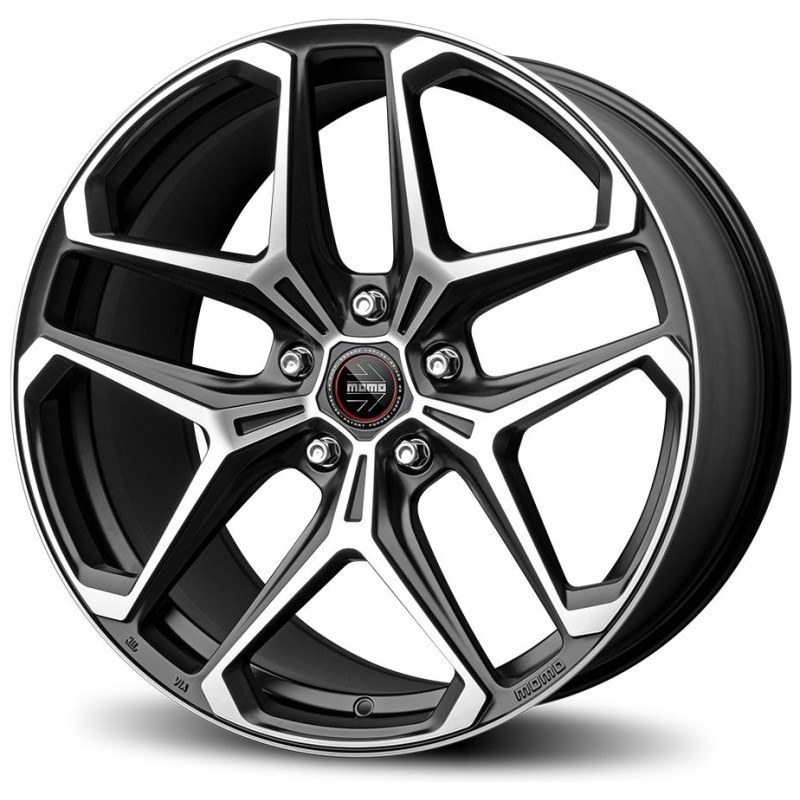 Janta aliaj MOMO RF-04 9x20 5X108 ET43 MATT BLACK POLISHED