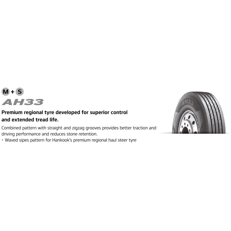 ANVELOPA VARA HANKOOK AH33 -- 295/80 R22.5 152/148L