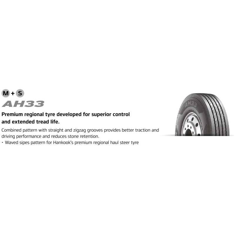 ANVELOPA VARA HANKOOK AH33 -- 295/80 R22.5 152/148L