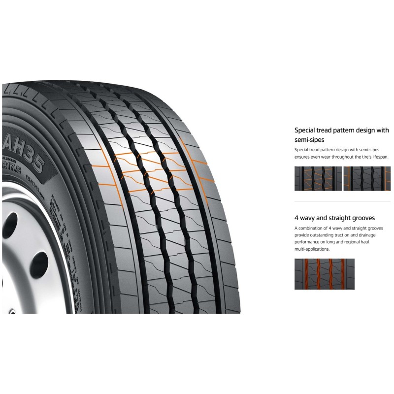 ANVELOPA VARA HANKOOK AH35 -- 245/70 R19.5 136/134M