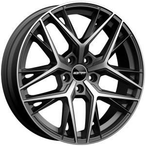 Janta aliaj GMP LUNICA 7.5x18 5x100 ET46 CB57.1 Matt anthracite polished