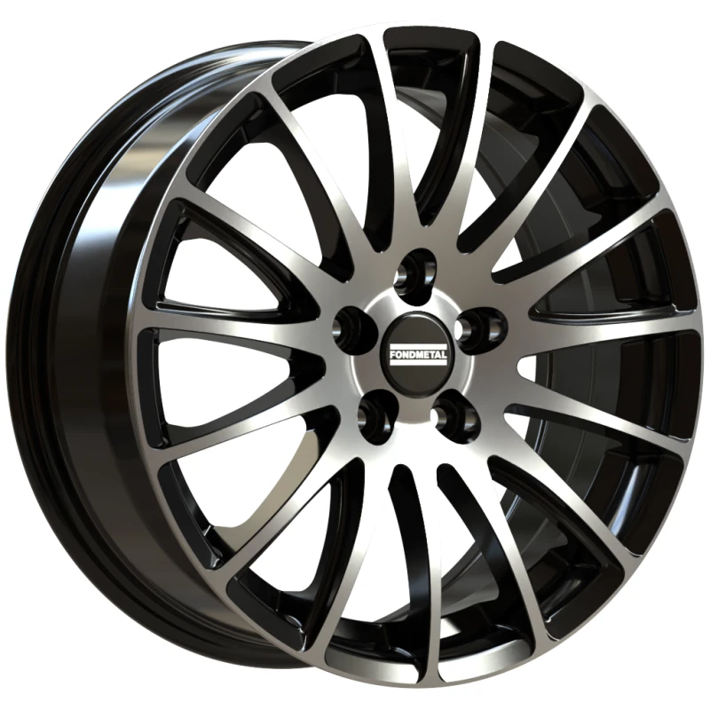 Janta aliaj FONDMETAL 7800 8x18 127 ET45 GLOSSY BLACK MACHINED