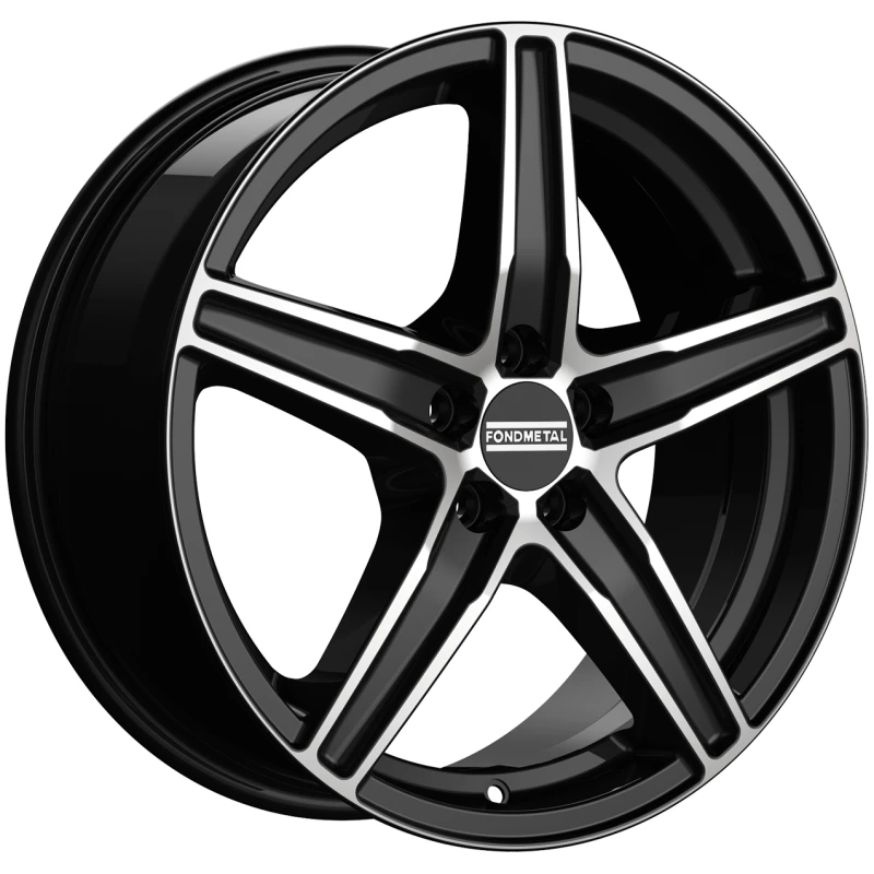 Janta aliaj FONDMETAL 8100 7x17 114.3 ET45 GLOSSY BLACK MACHINED