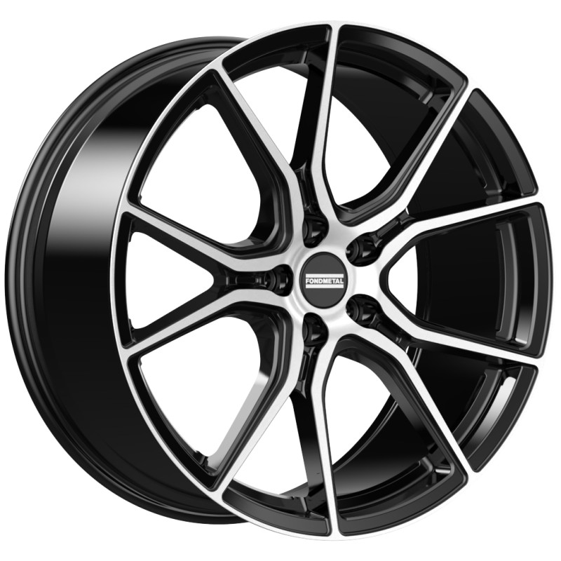 Janta aliaj FONDMETAL STC45 10.5x20 114.3 ET30 GLOSSY BLACK MACHINED