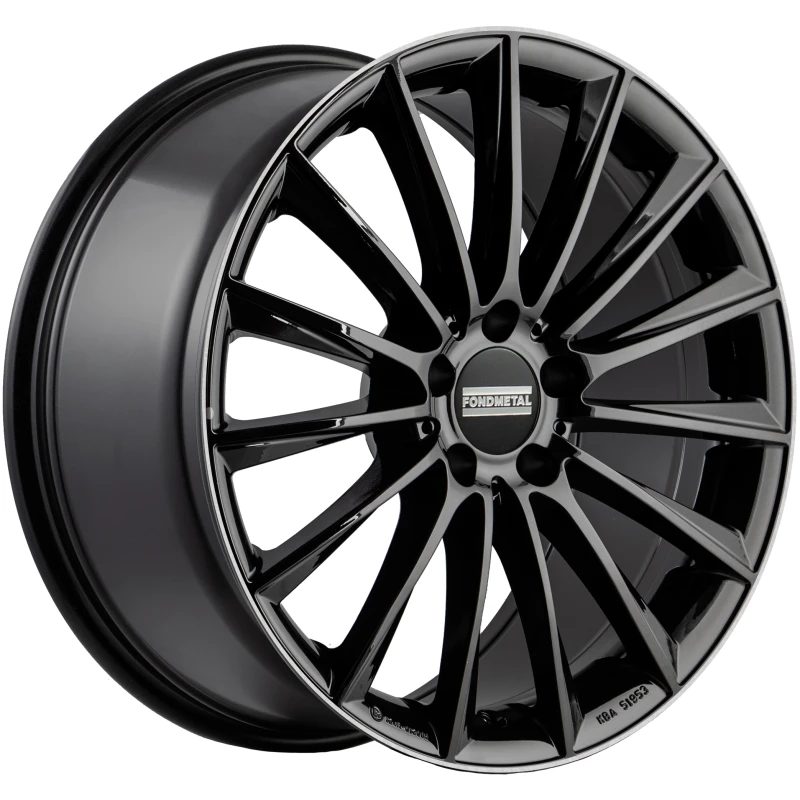 Janta aliaj FONDMETAL AIDON (FMI04) 8x18 112 ET38 GLOSSY BLACK MACHINED LIP
