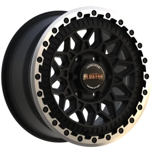 Janta aliaj FONDMETAL 8400 (BLUSTER) 8x18 108 ET36 MATT BLACK MACHINED LIP