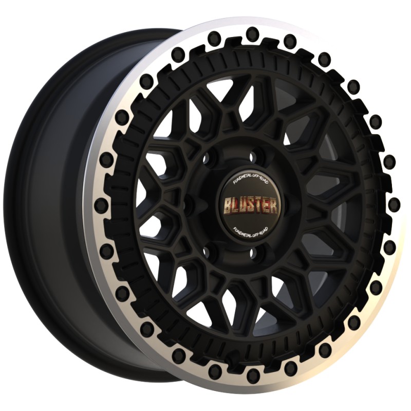 Janta aliaj FONDMETAL 8400 (BLUSTER) 8x18 108 ET36 MATT BLACK MACHINED LIP