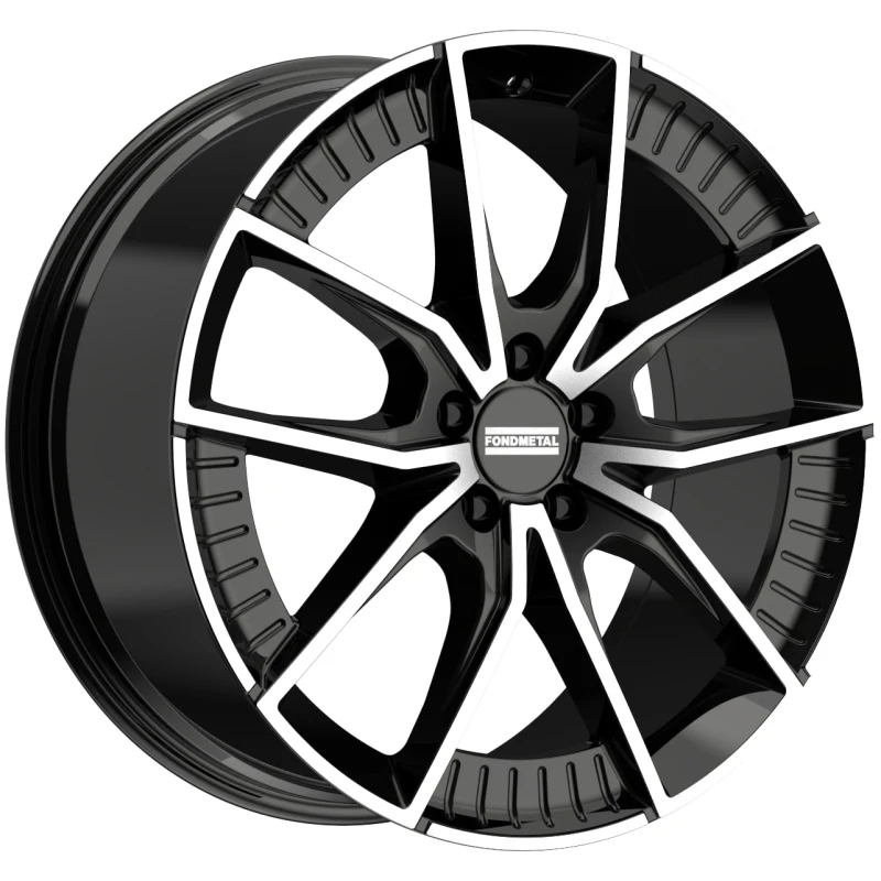 Janta aliaj FONDMETAL ELATHA (FMI11) 9.5x21 112 ET20 GLOSSY BLACK MACHINED