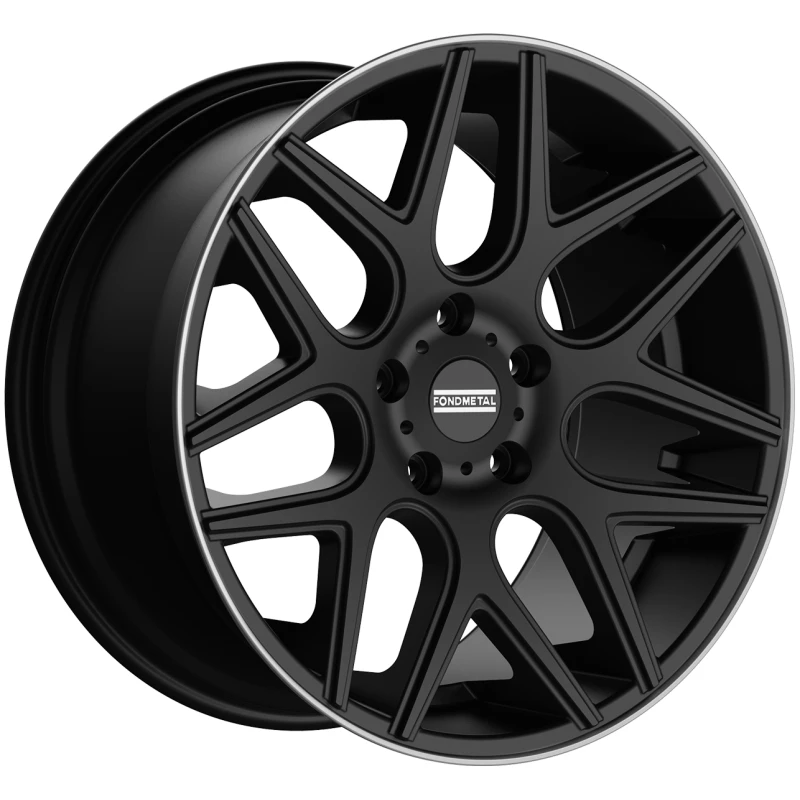 Janta aliaj FONDMETAL MOROS (STC-MS) 9.5x20 130 ET35 MATT BLACK MACHINED LIP