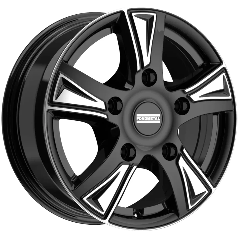 Janta aliaj FONDMETAL PRO1 (8500) 6.5x16 130 ET58 GLOSSY BLACK MACHINED