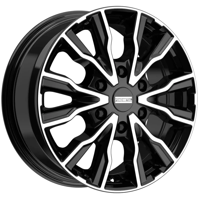 Janta aliaj FONDMETAL PRO2 (8600) 7x17 130 ET50 GLOSSY BLACK MACHINED
