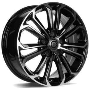 Janta aliaj Carbonado Panther 6.5x16 5x108 ET45 BFP - Black Front Polished