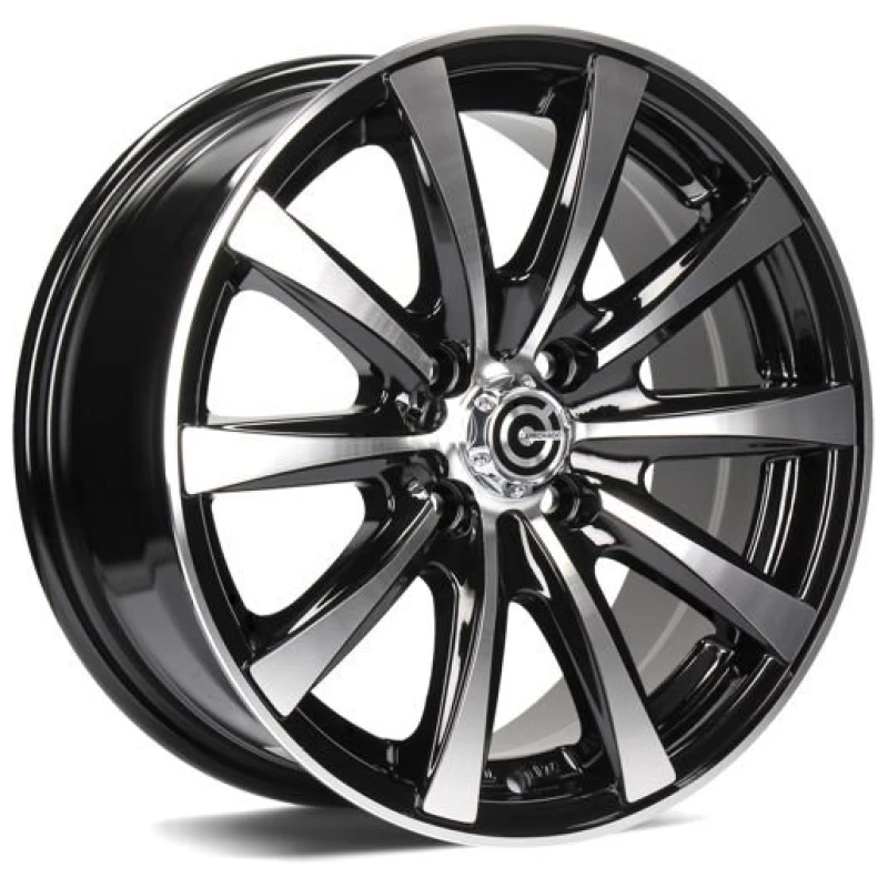 Janta aliaj Carbonado Raven 6.0x14 4x100 ET35 BFP - Black Front Polished