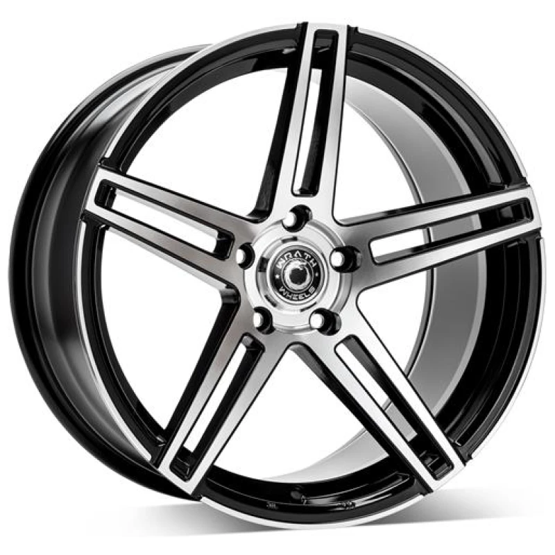 Janta aliaj Wrath Wheels WF-1 9.0x18 5x120 ET40 BP - Black polished