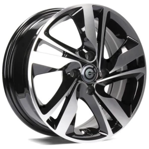 Janta aliaj Carbonado Sunshine 6.0x15 4x100 ET35 BFP - Black Front Polished