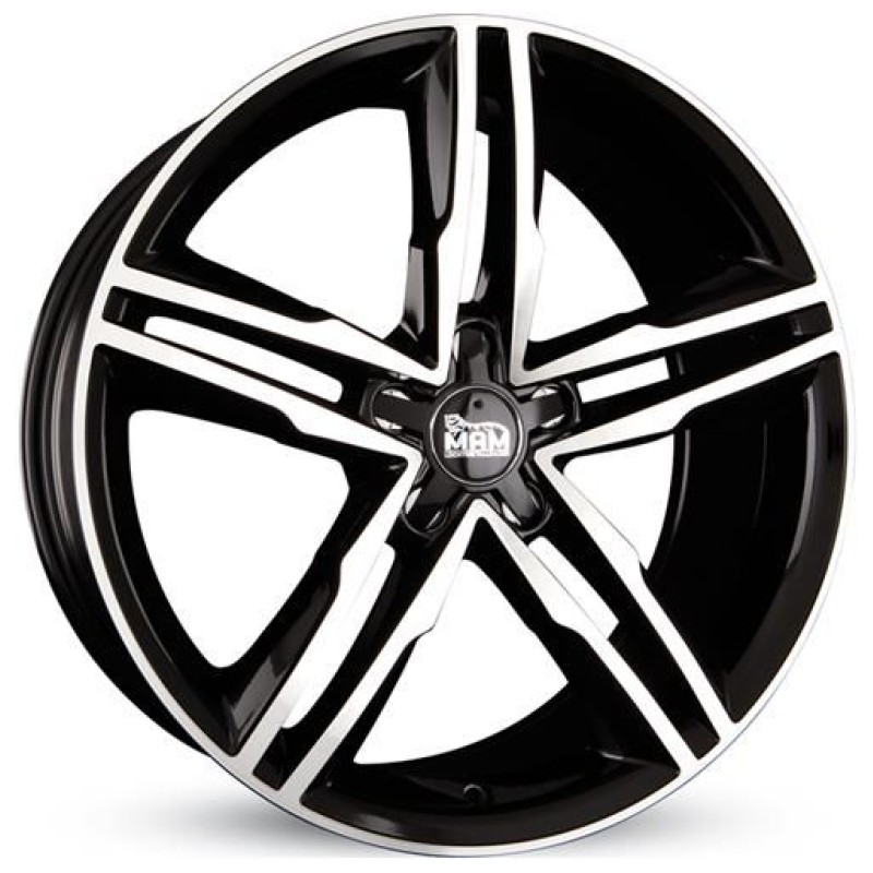 Janta aliaj MAM Leichtmetallräder A1 8.0x19 5x112 ET30 BFP - Black Front Polish