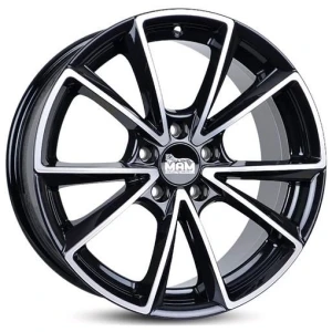 Janta aliaj MAM Leichtmetallräder A5 8.0x19 5x112 ET30 BFP - Black Front Polish