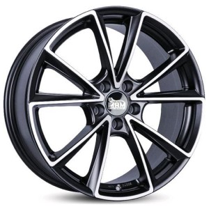 Janta aliaj MAM Leichtmetallräder A5 8.0x19 5x112 ET45 MBFP - Matt Black Front Polished