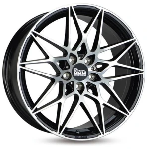 Janta aliaj MAM Leichtmetallräder B2 8.5x19 5x112 ET45 BFP - Black Front Polish