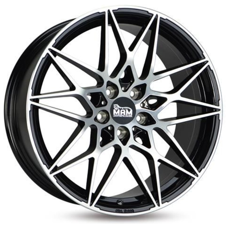 Janta aliaj MAM Leichtmetallräder B2 8.0x18 5x112 ET30 BFP - Black Front Polish