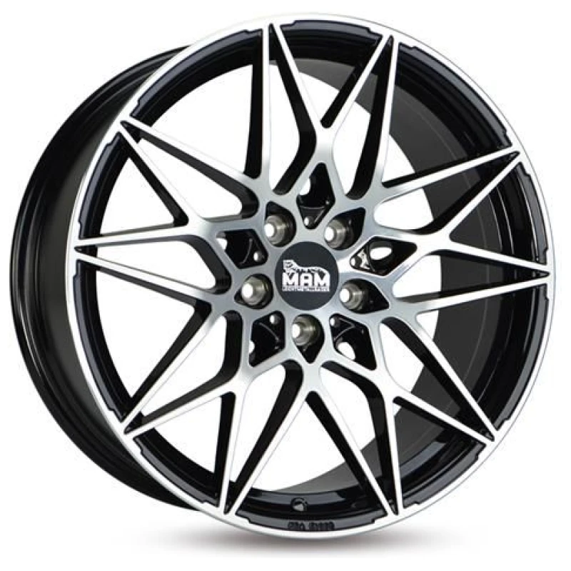 Janta aliaj MAM Leichtmetallräder B2 8.0x18 5x112 ET30 BFP - Black Front Polish