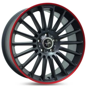 Janta aliaj Keskin Tuning KT15 8.0x18 5x112 ET30 MBLR - Matt Black Lip Red