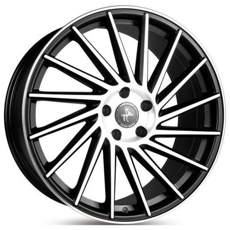 Janta aliaj Keskin Tuning KT17 10.0x22 5x130 ET50 MBFP - Matt Black Front Polished