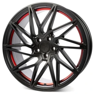 Janta aliaj Keskin Tuning KT20 8.5x19 5x108 ET45 MBRI - MATT BLACK RED INSIDE