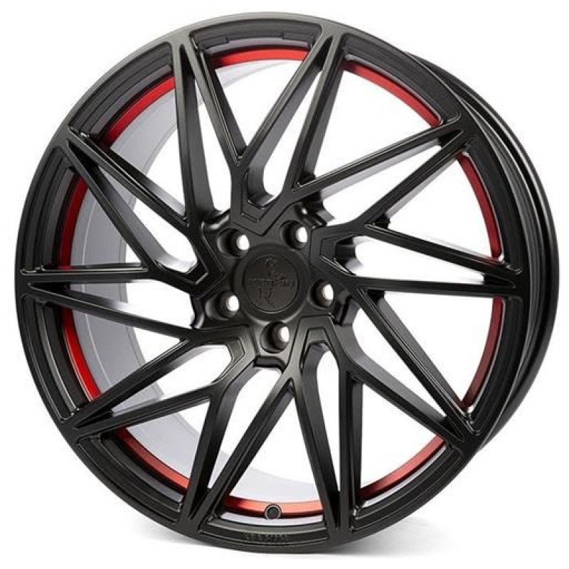 Janta aliaj Keskin Tuning KT20 8.5x19 5x108 ET45 MBRI - MATT BLACK RED INSIDE
