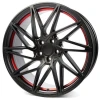 Janta aliaj Keskin Tuning KT20 8.5x19 5x112 ET30 MBRI - MATT BLACK RED INSIDE