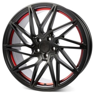 Janta aliaj Keskin Tuning KT20 8.5x19 5x112 ET45 MBRI - MATT BLACK RED INSIDE