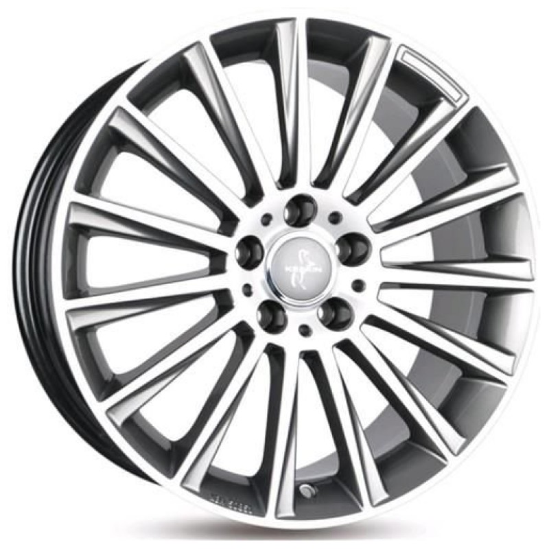 Janta aliaj Keskin Tuning KT18 8.5x20 5x120 ET30 PFP - Palladium front polish