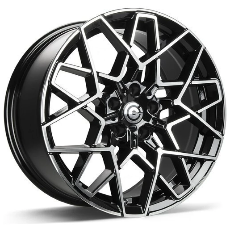 Janta aliaj Carbonado Shield 8.0x18 5x112 ET30 BFP - Black Front Polished