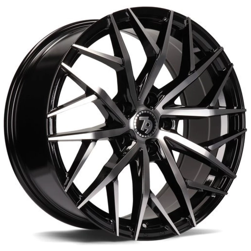 Janta aliaj seventy9 SV-C 8.5x19 5x120 ET33 BFP - Black Front Polished