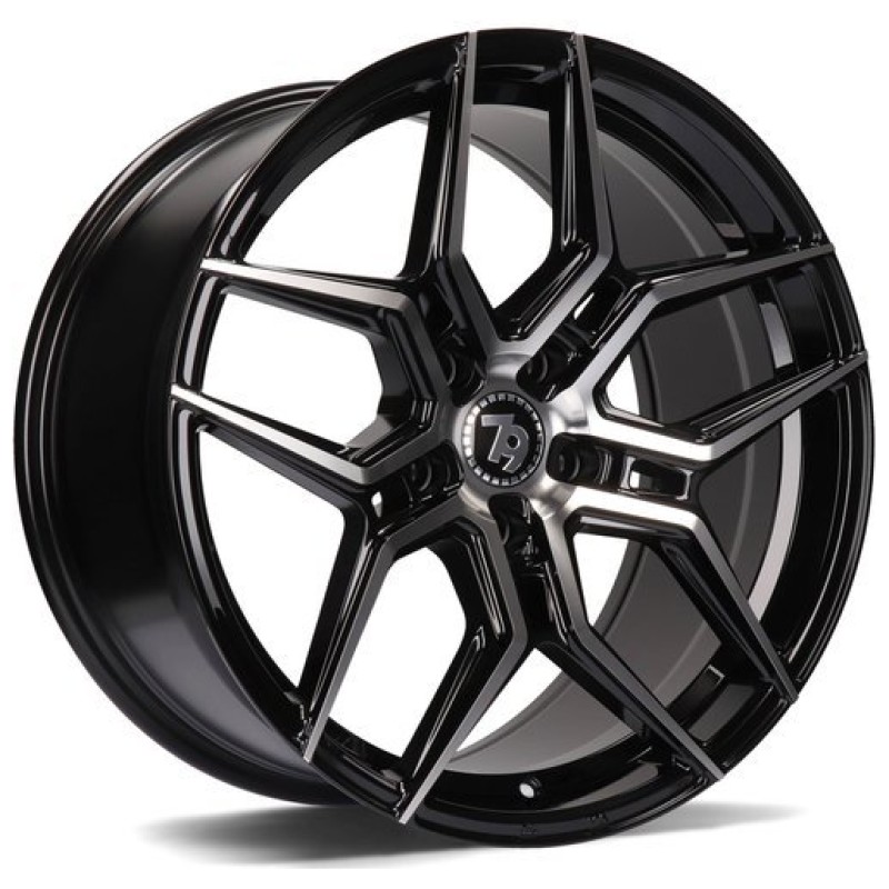 Janta aliaj seventy9 SV-B 9.0x18 5x120 ET40 BFP - Black Front Polished