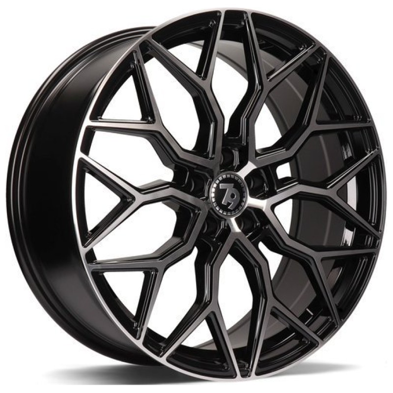 Janta aliaj seventy9 SV-K 8.0x20 5x112 ET30 BFP - Black Front Polished
