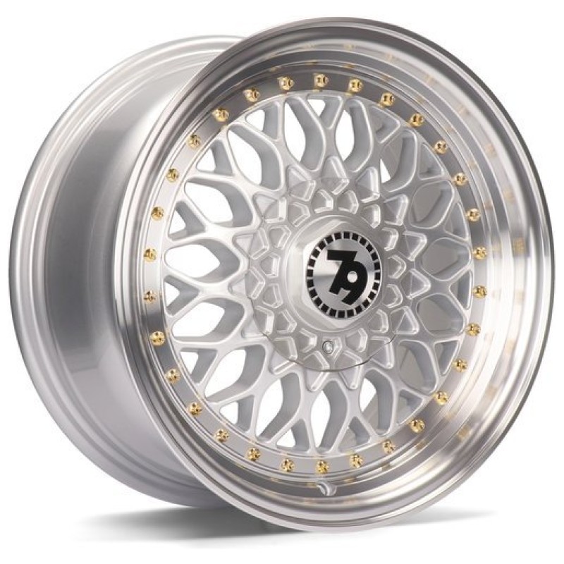 Janta aliaj seventy9 SV-E 7.0x15 4x100 ET30 SLP - Silver Lip Polished