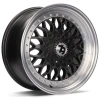 Janta aliaj seventy9 SV-E 7.0x15 4x100 ET30 DMBLP - Matt Black Front Polished Lip Polished