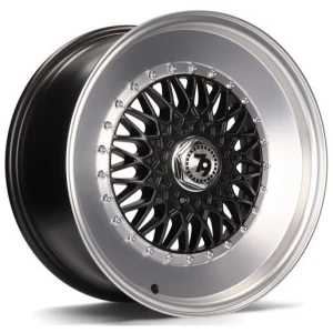 Janta aliaj seventy9 SV-F 7.0x15 4x100 ET30 DMBLP - Matt Black Front Polished Lip Polished