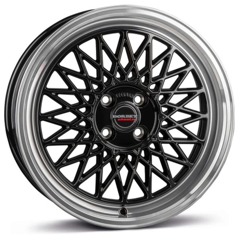 Janta aliaj Borbet B 7.0x17 4x108 ET38 BRP - black rim polished