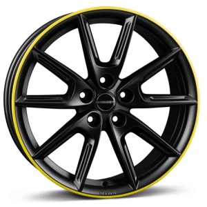 Janta aliaj Borbet LX18 8.0x18 5x112 ET40 BMRY - Black Matt Rim Yellow