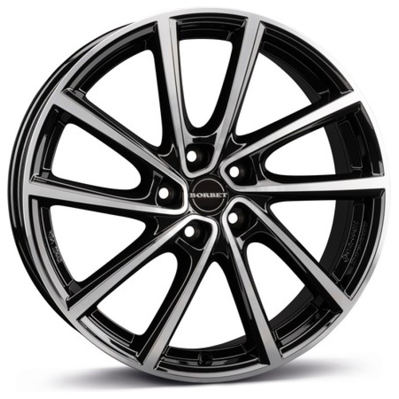 Janta aliaj Borbet V 7.0x19 5x108 ET38 BPG - Black polished glossy