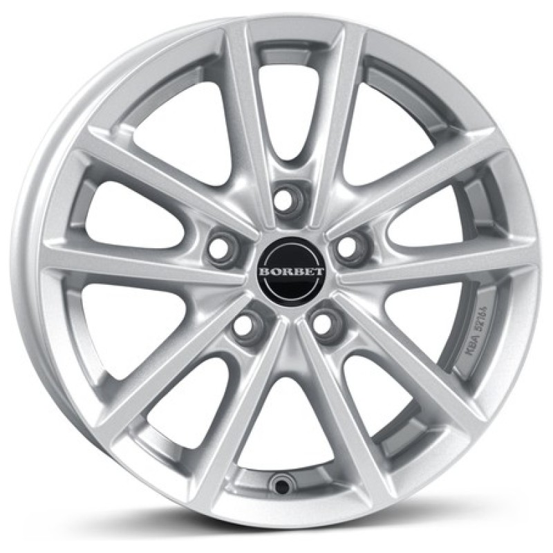 Janta aliaj Borbet W 6.0x15 5x100 ET43 CS - Crystal silver