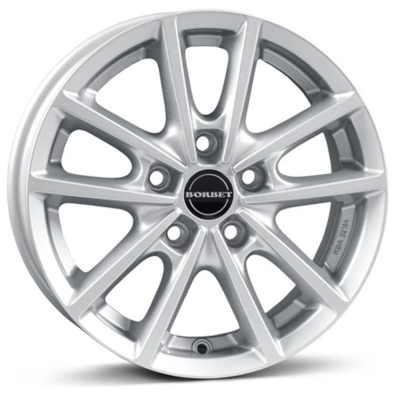 Janta aliaj Borbet W 6.0x15 5x100 ET43 CS - Crystal silver